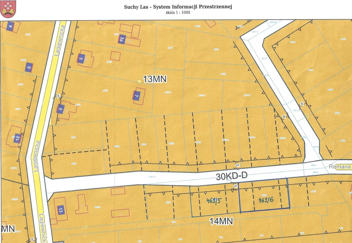 Sprzedam działkę o pow. 803m2 w Chludowie