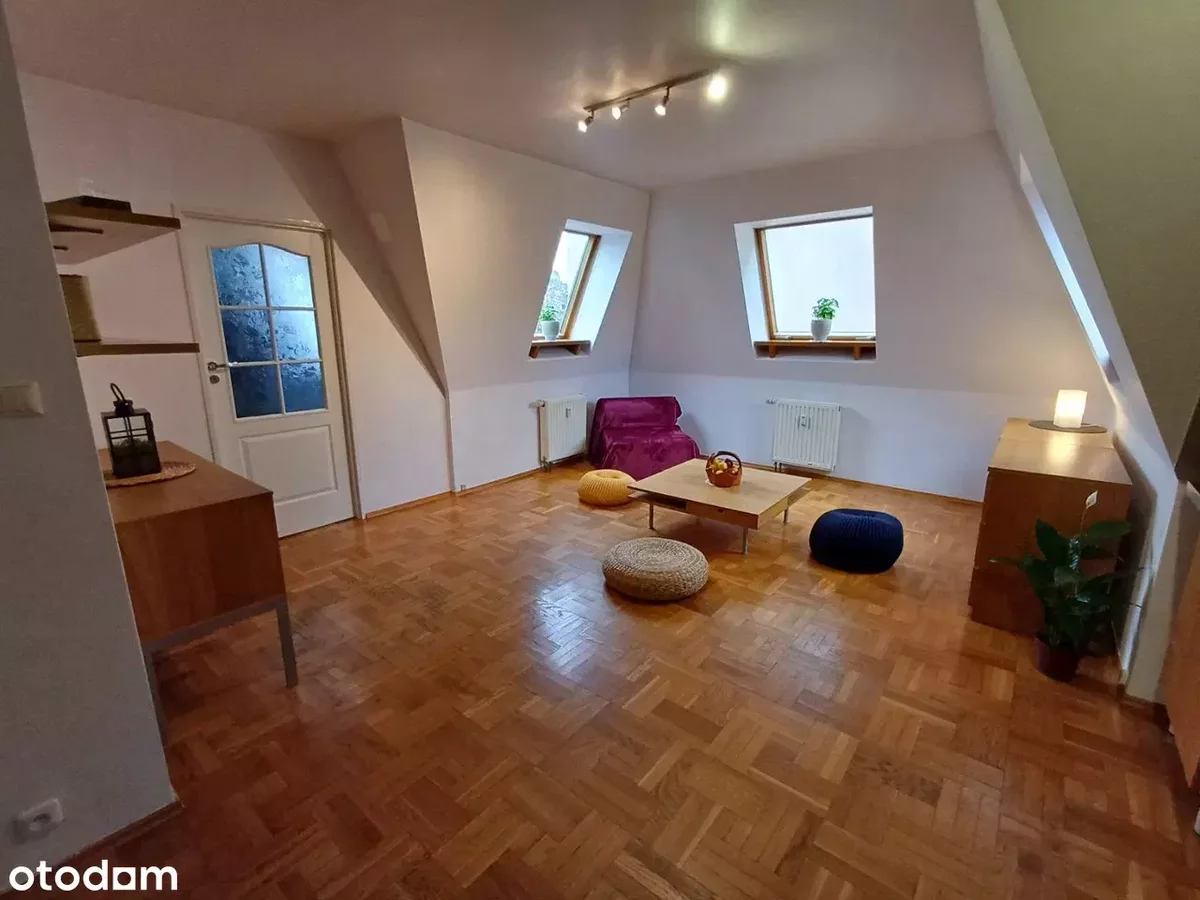 Klimatyczne mieszkanie mansardowe 2 pok. na Starym Grunwaldzie